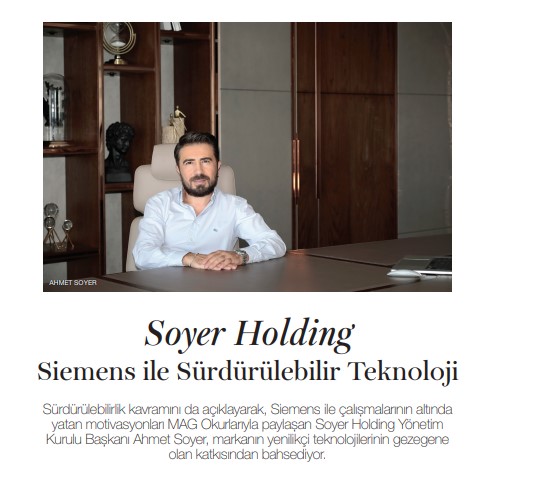 Soyer Holding' Siemens ile Sürdürülebilir Teknoloji